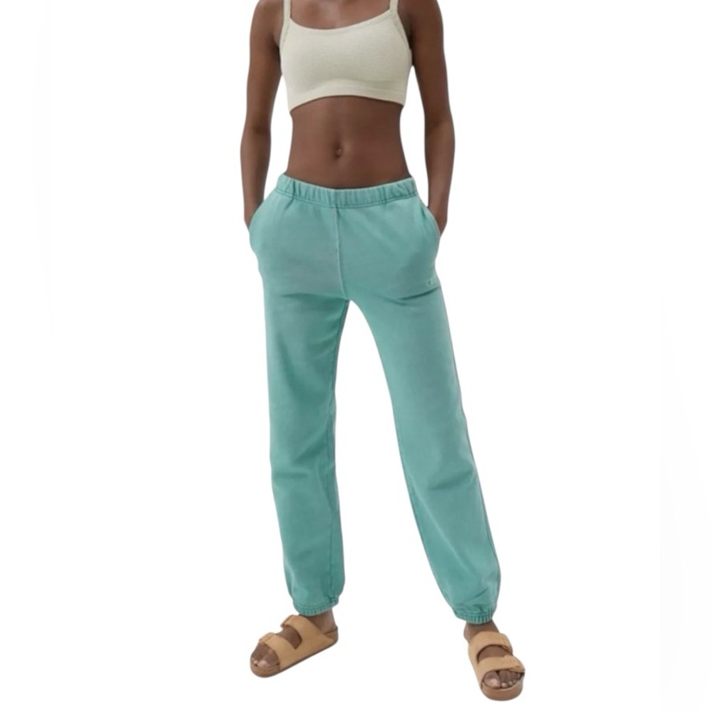 Champion‎ Light Mint Green Reverse Weave Joggers Sweatpants Size XS